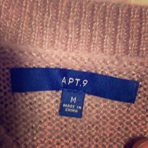 APT 9 sweater women’s M rose goldy sparkle ❇️